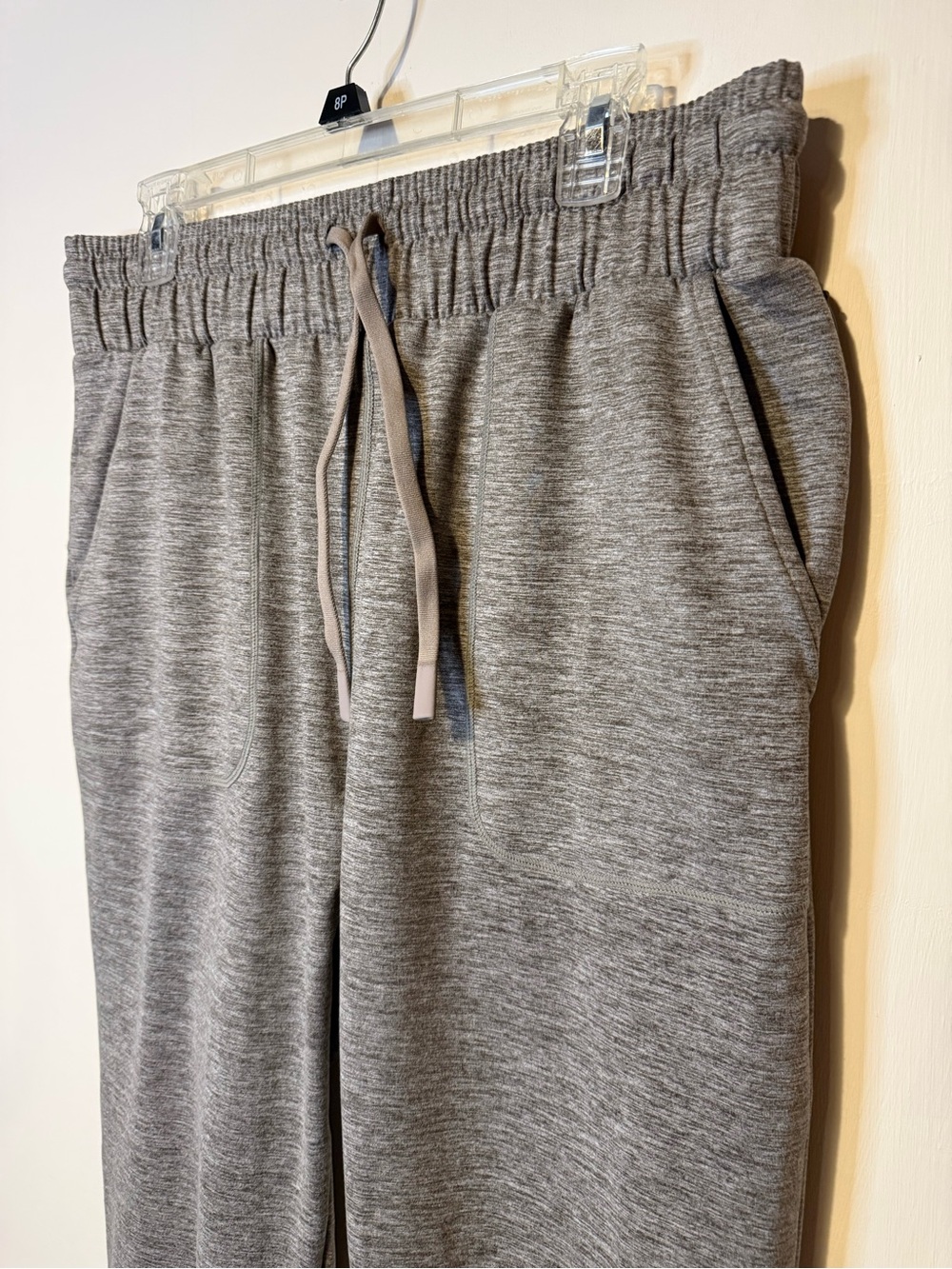 Varley Duke Joggers Plum Kitten Marl Plush Technical Jersey Knit Size Large - Picture 5 of 11